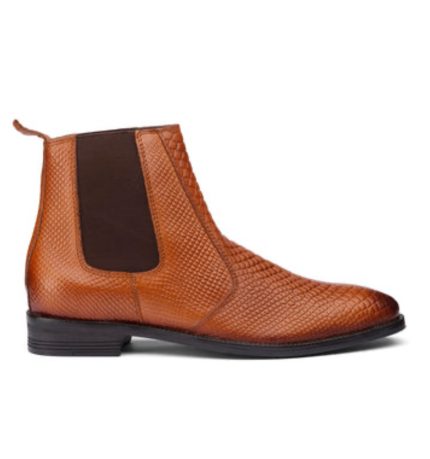 Regal Tread BURSA – Tan Snake Leather Boots